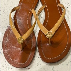 Tan Tory Burch sandals